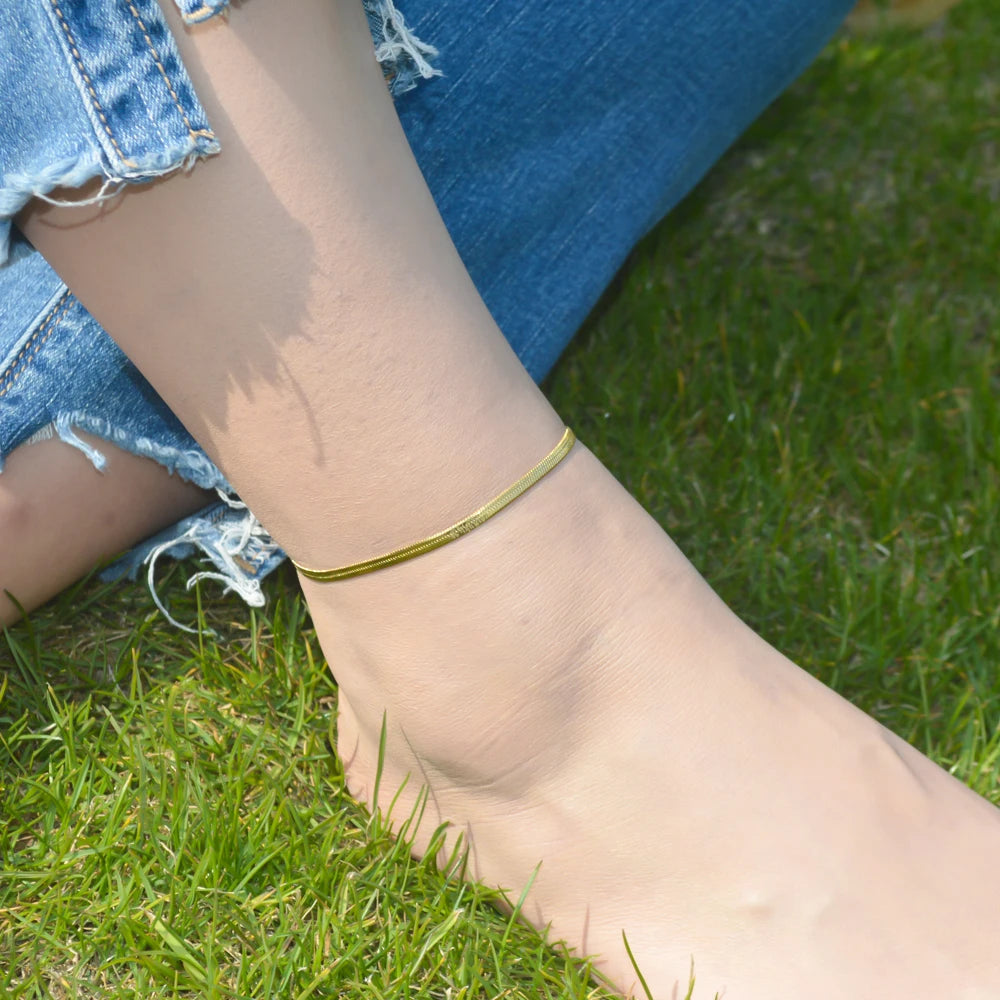 Gold Layered Stainless Steel Anklet