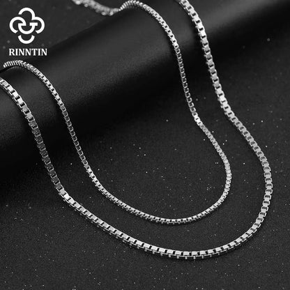 925 Sterling Silver Flat Mariner Chain Necklace