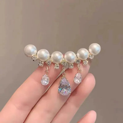 Rhinestone Peacock Brooch Pin