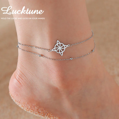 Witchcraft Knot Stainless Steel Anklet