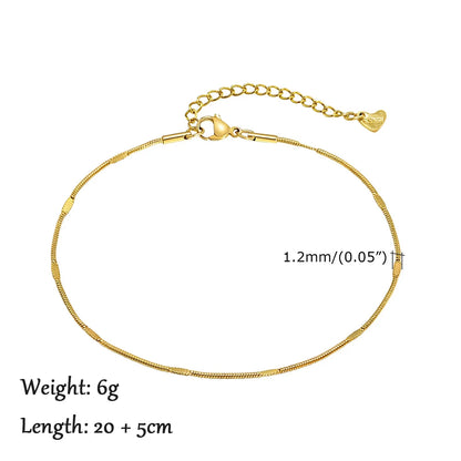 Gold Layered Stainless Steel Anklet