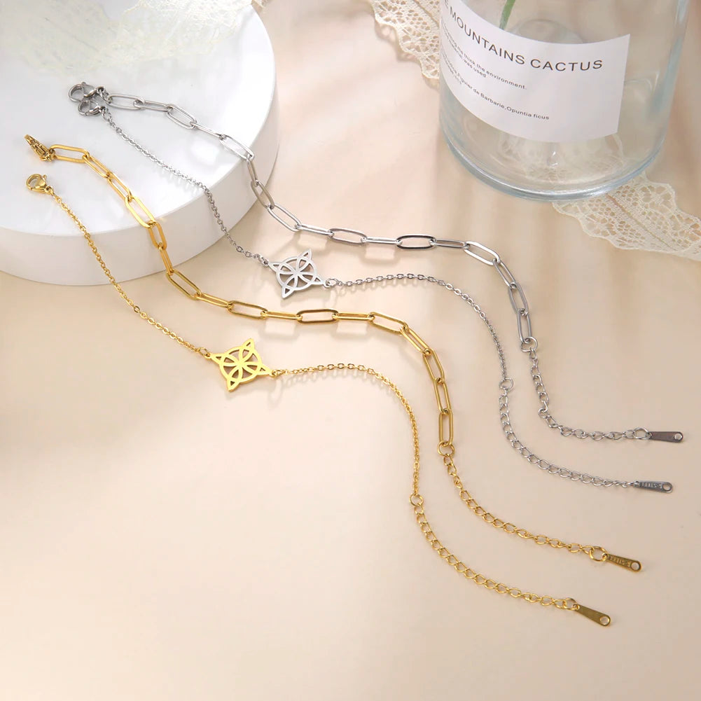 Witchcraft Knot Stainless Steel Anklet
