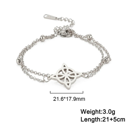 Witchcraft Knot Stainless Steel Anklet