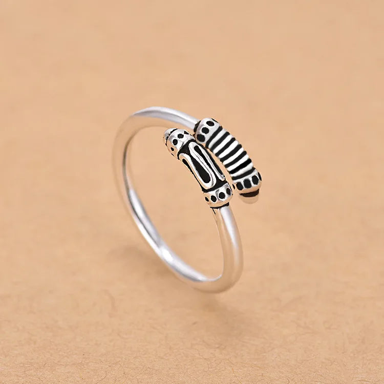 925 Sterling Silver AAA Zircon Adjustable Ring for Women