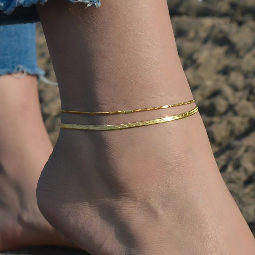 Gold Layered Stainless Steel Anklet